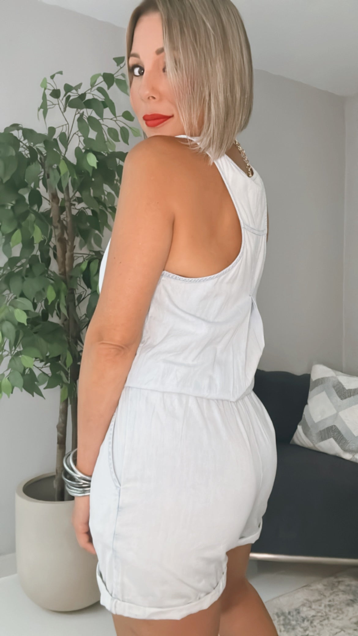 Baby Blue Romper