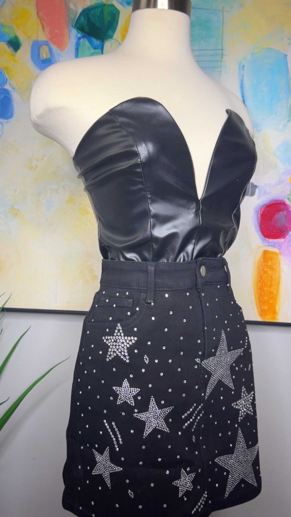 Lucero Black Mini Skirt