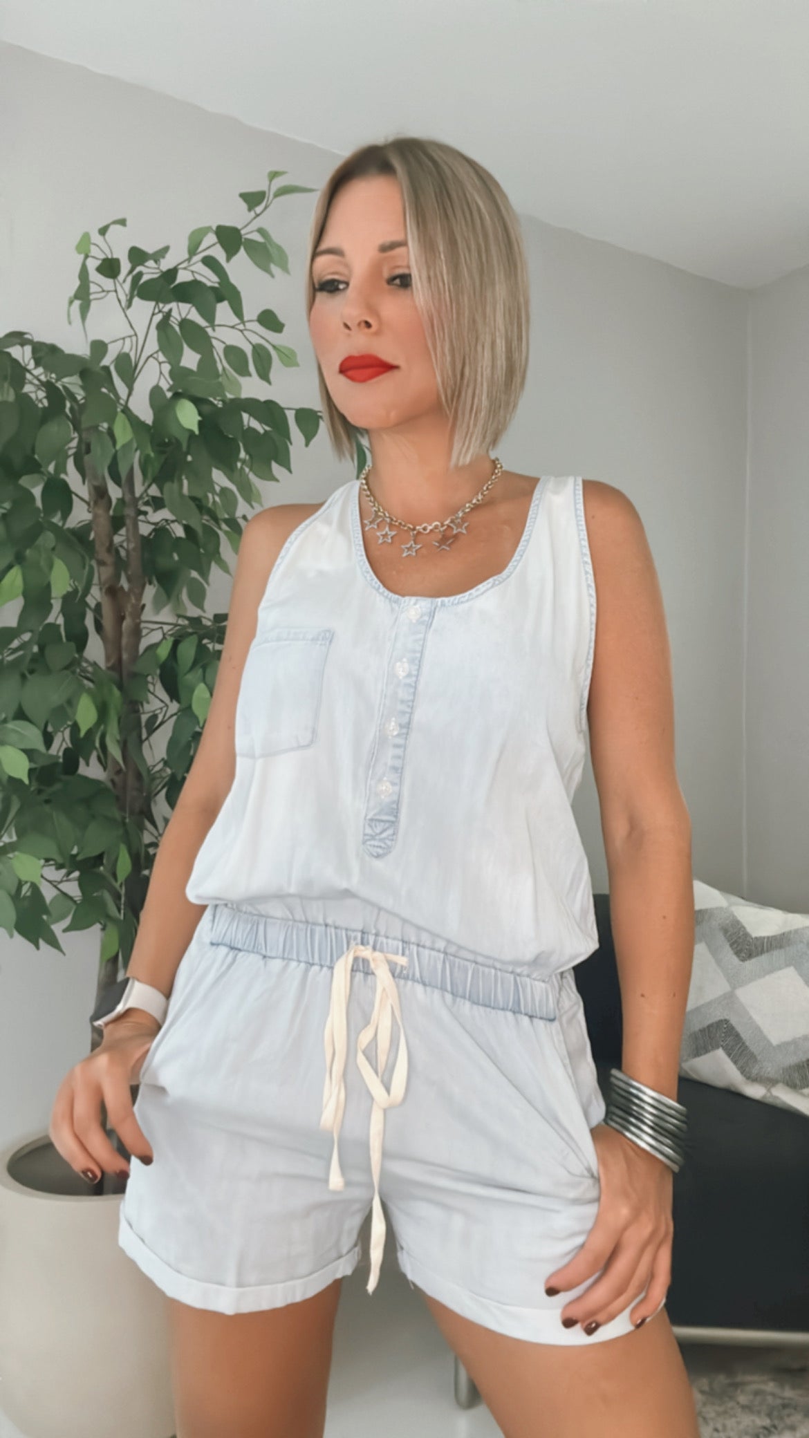 Baby Blue Romper