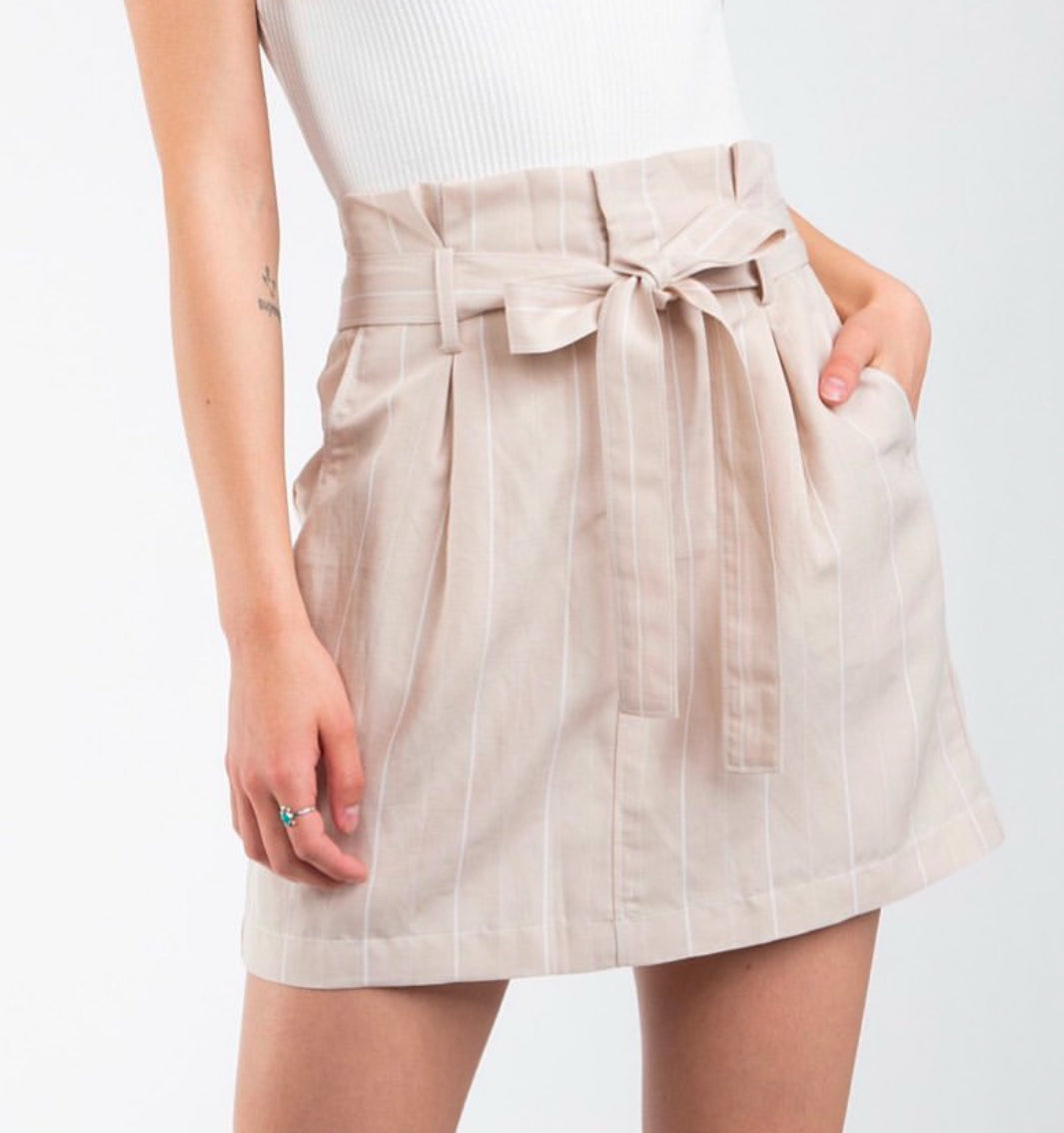 Tencel High Waist Skirt