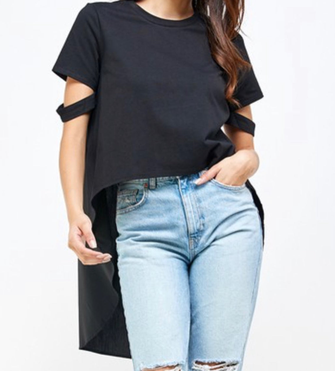 High Low Detail Top