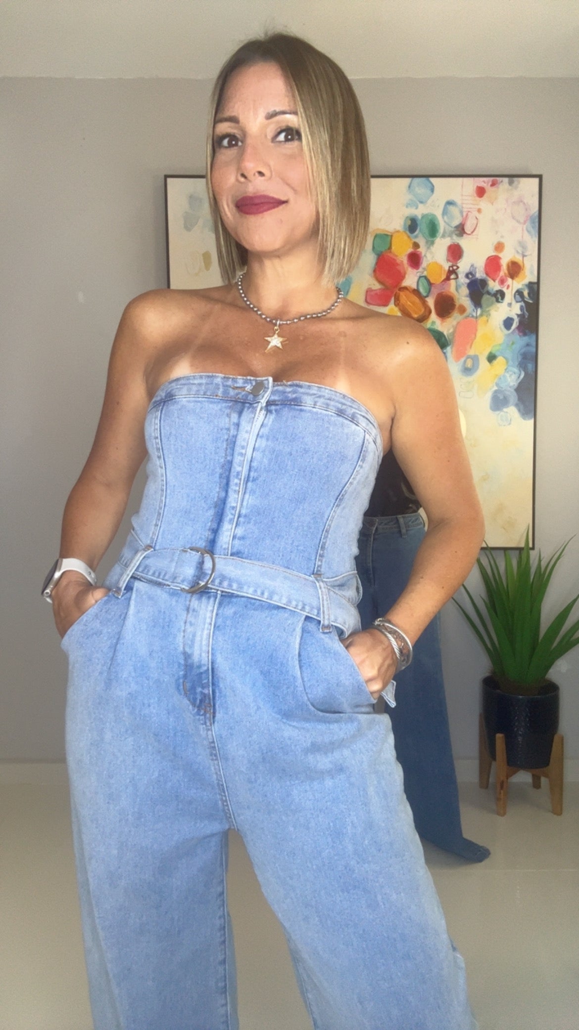 Daisy Blue Denim Jumpsuit