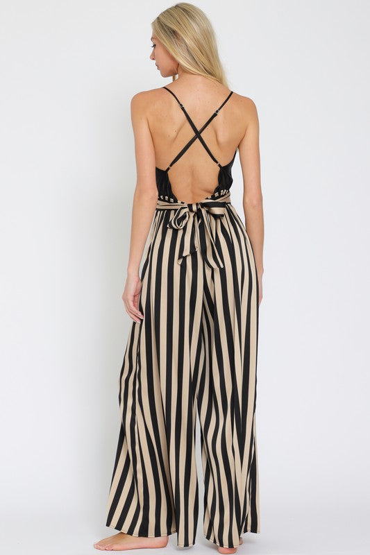 Adele Stripe Jumpsuit