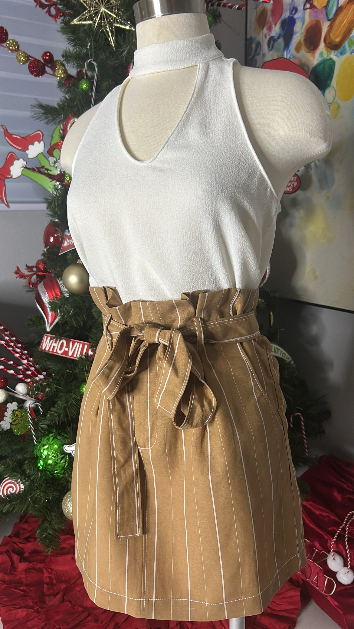 Tencel High Waist Skirt