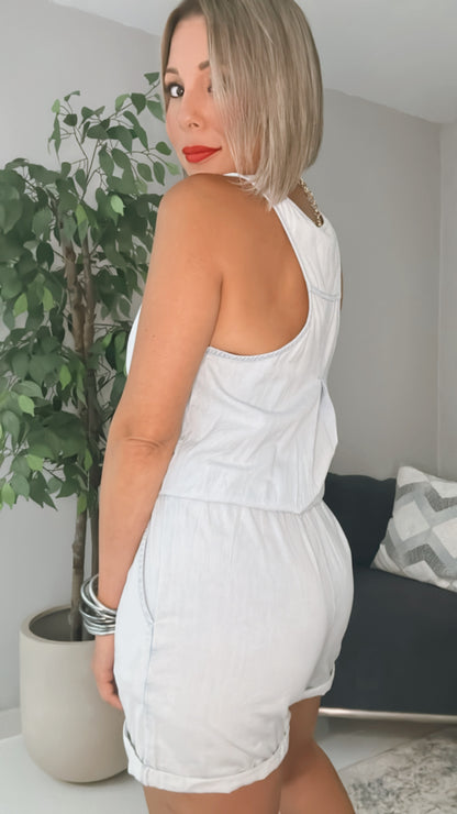 Baby Blue Romper