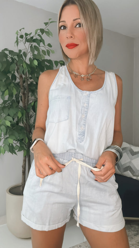 Baby Blue Romper