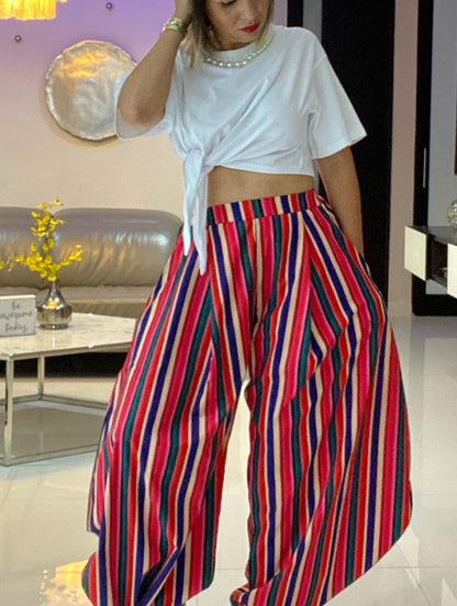 Stripe Wide Jogger