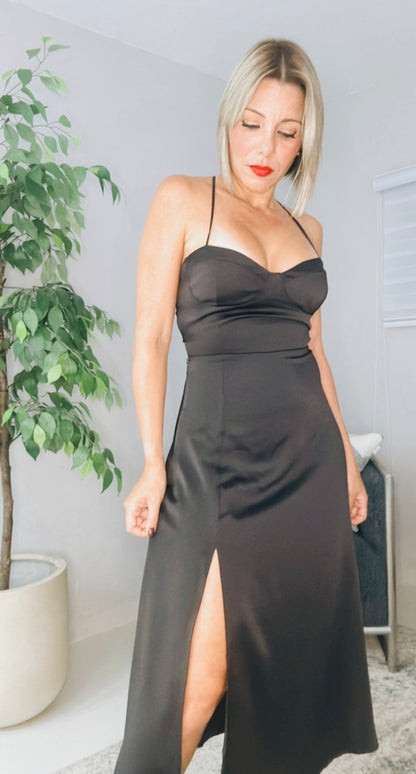 Zoe Satin Dress