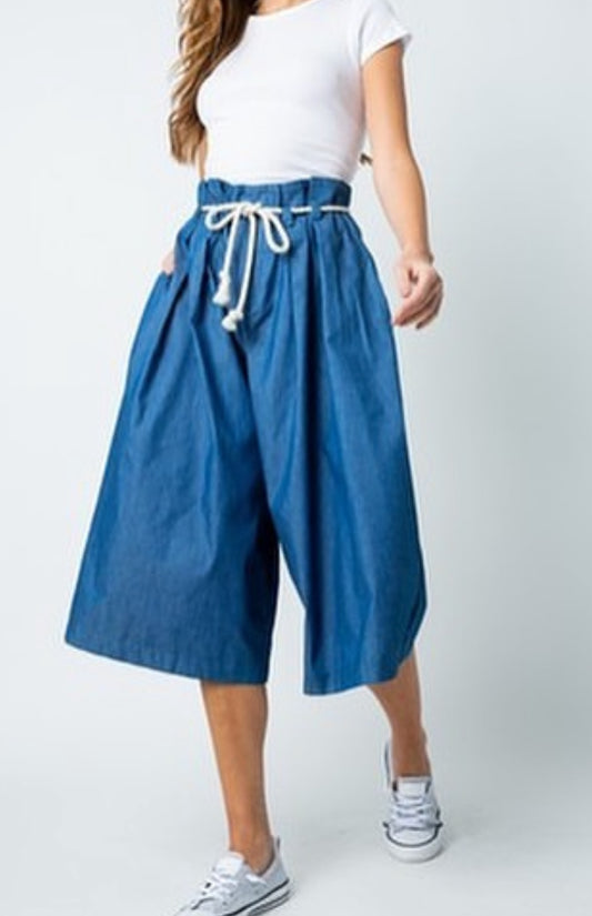 Julia Denim Midi Short